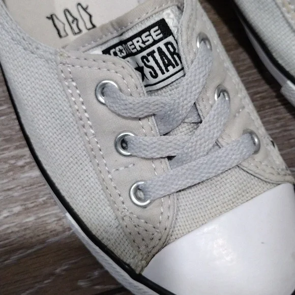 CONVERSE - Light Gray Canvas Sneakers - Picture 2 of 12